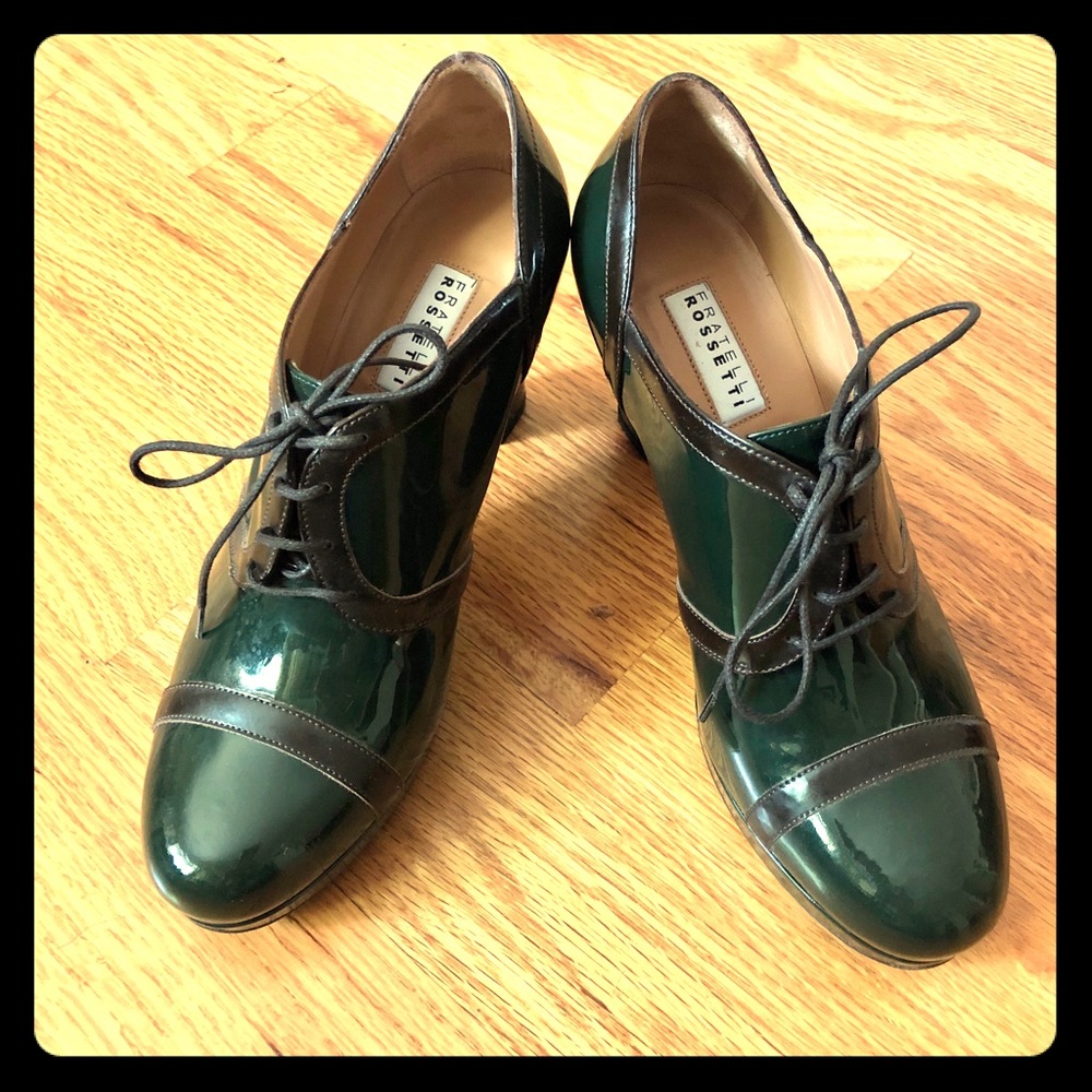 Fratelli Rossetti Green Patent Leather Booties
